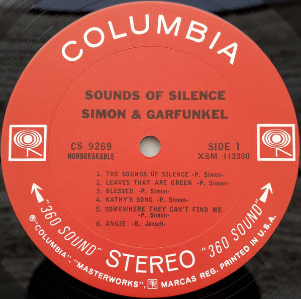 Simon & Garfunkel Groovy Coaster - Sounds Of Silence (Side 1)