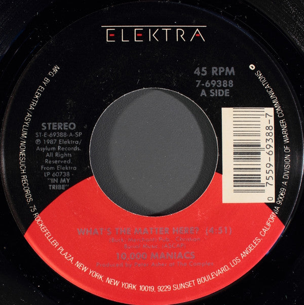 10,000 Maniacs Groovy 45 Coaster - What's The Matter Here?