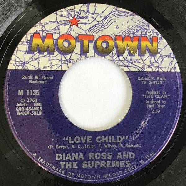 The Supremes Groovy Coaster - Love Child / Will This Be The Day