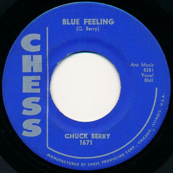 Chuck Berry Groovy 45 Coaster - Blue Feeling