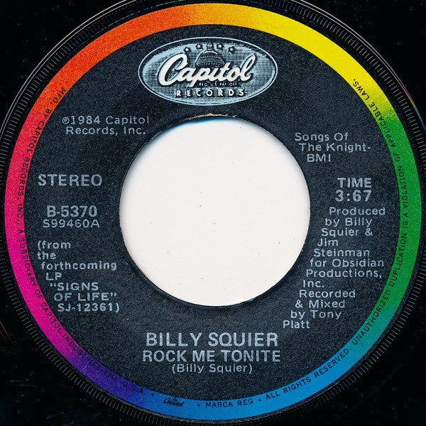 Billy Squier Groovy Coaster - Rock Me Tonite