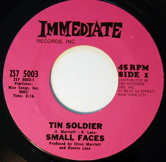 Small Faces Groovy 45 Coaster - Tin Soldier