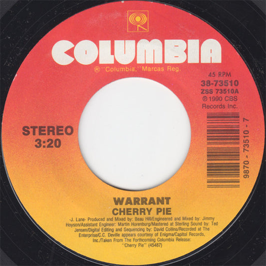 Warrant Groovy 45 Coaster - Cherry Pie