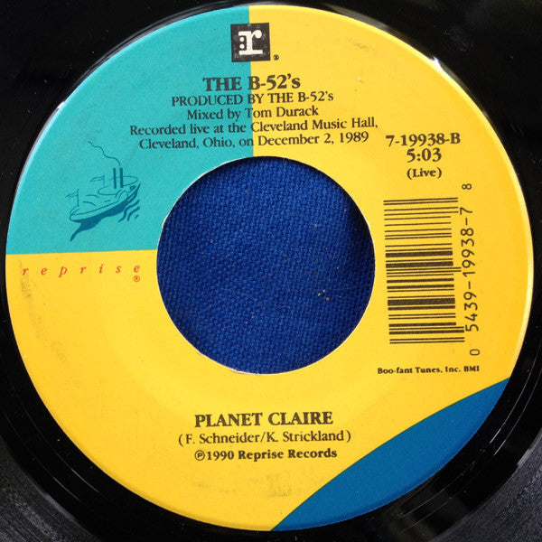 The B-52's Groovy 45 Coaster - Planet Claire