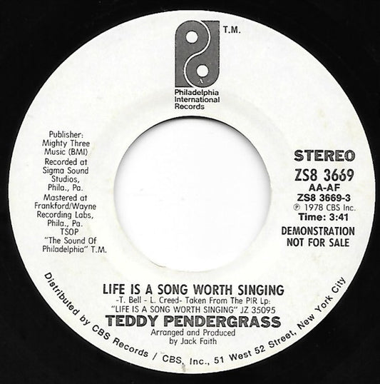 Teddy Pendergrass Groovy Coaster - Life Is A Song Worth Singing