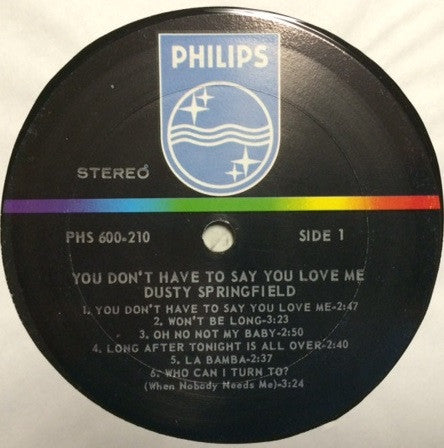 Dusty Springfield Groovy Coaster - You Don't Have To Say You Love Me