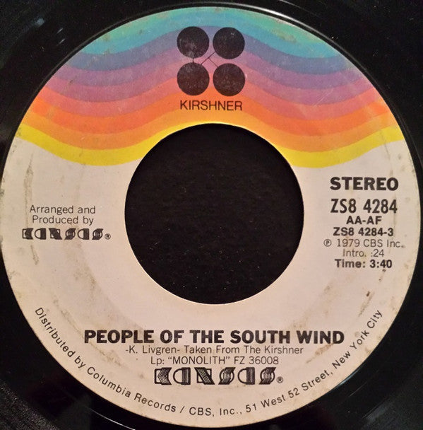 Kansas  Groovy 45 Coaster - People Of The South Wind