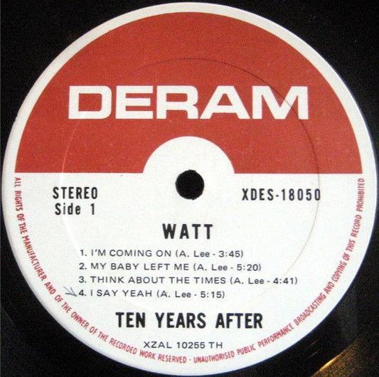 Ten Years After Groovy Coaster - Watt (Side 1)