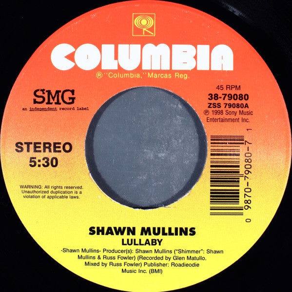 Shawn Mullins Groovy 45 Coaster - Lullaby