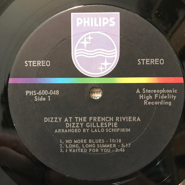 Dizzy Gillespie Groovy Coaster - Dizzy On The French Riviera (Side 1)