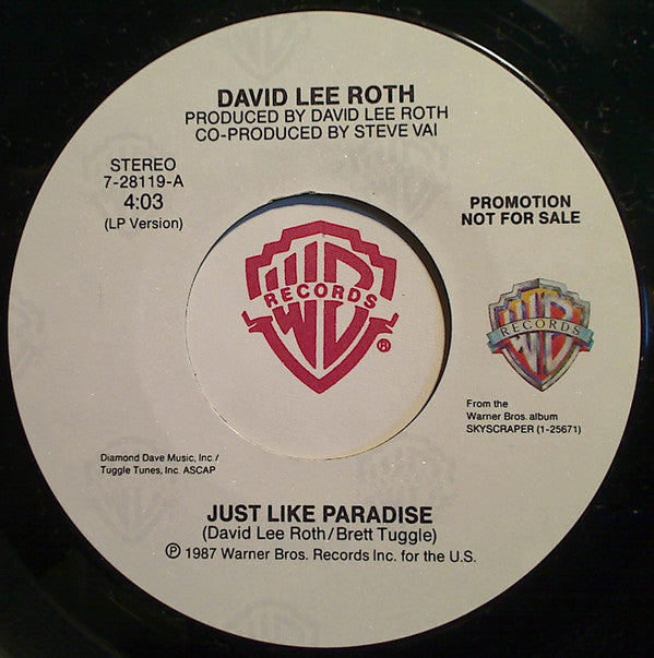 David Lee Roth Groovy Coaster - Just Like Paradise