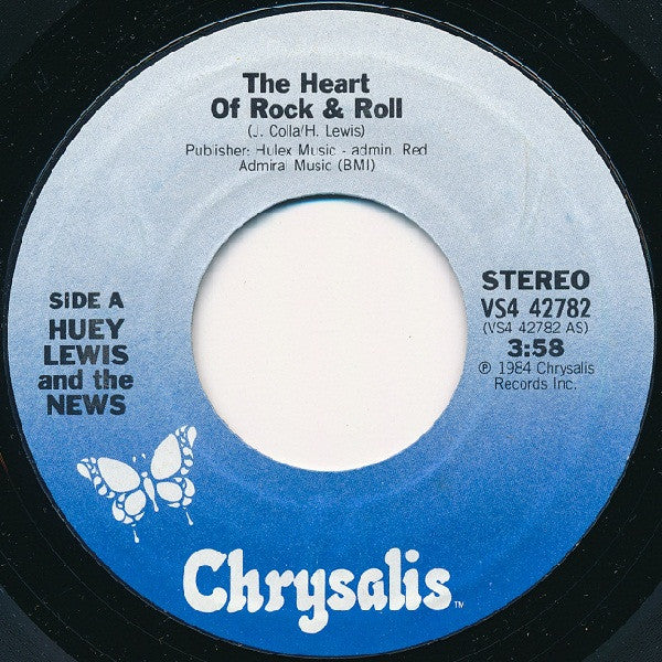 Huey Lewis & The News Groovy 45 Coaster - The Heart Of Rock & Roll