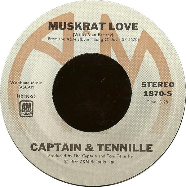 Captain And Tennille Groovy 45 Coaster - Muskrat Love