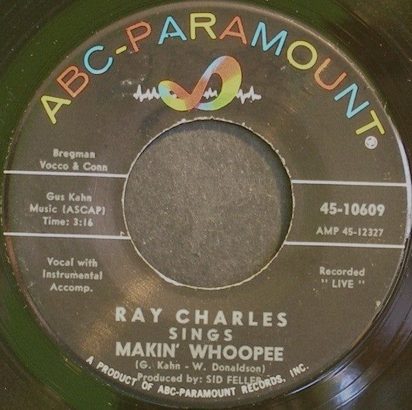 Ray Charles Groovy 45 Coaster - Makin' Whoopee / Makin' Whoopee