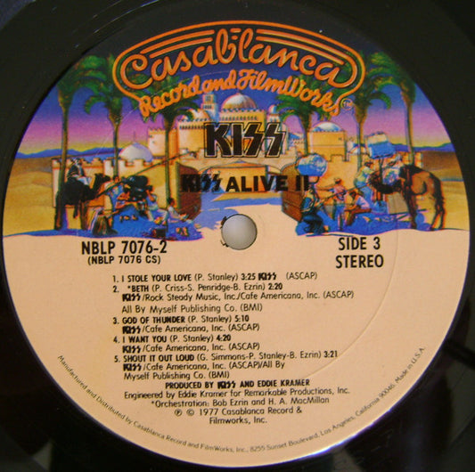 Kiss Groovy Coaster - Alive II (Side 3)