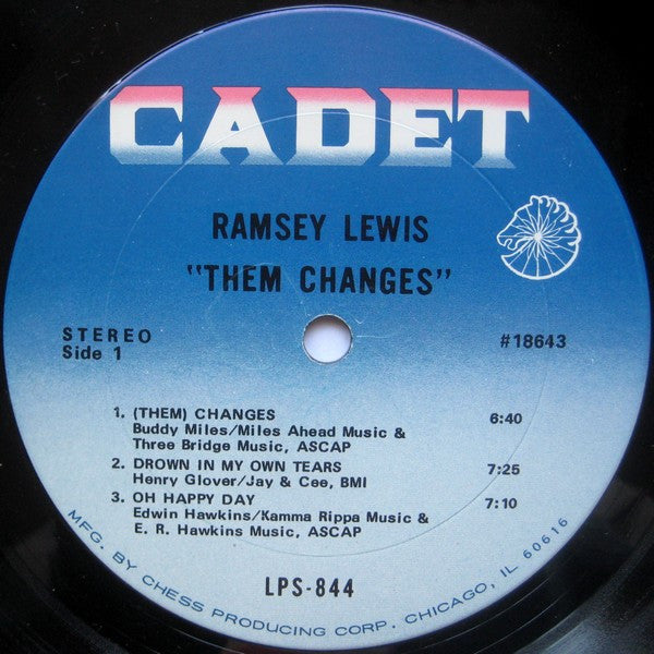 Ramsey Lewis Groovy lp Coaster - Them Changes