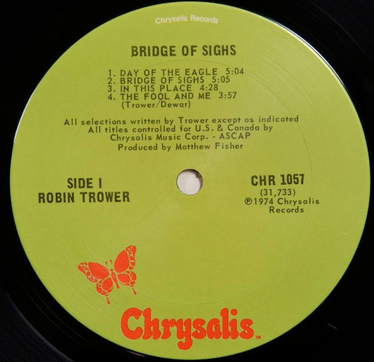 Robin Trower Groovy Coaster - Bridge Of Sighs (Side 1)