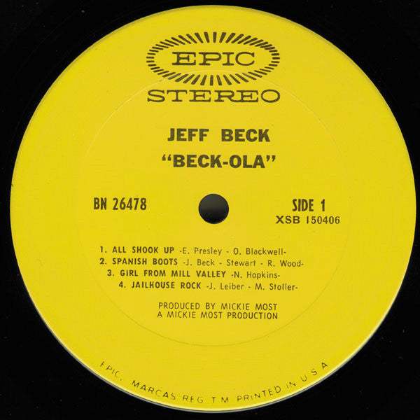 Jeff Beck Group Groovy lp Coaster - Beck-Ola