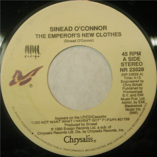 Sinéad O'Connor Groovy 45 Coaster - The Emperor's New Clothes