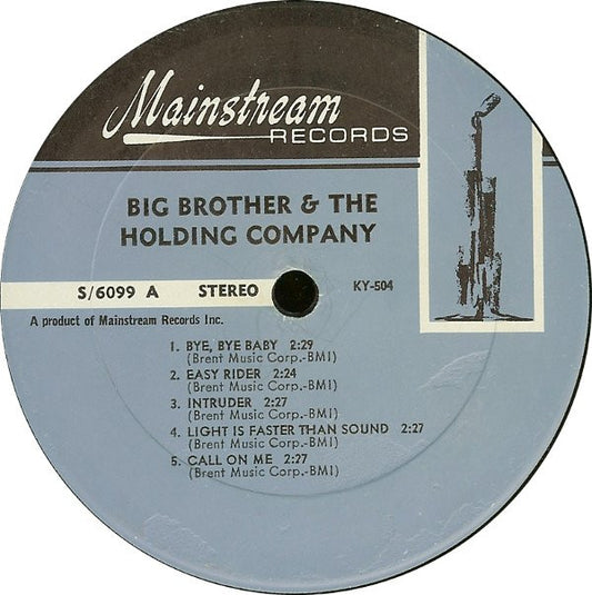 Big Brother & The Holding Company Groovy Coaster - Big Brother & The Holding Company (Side 1)