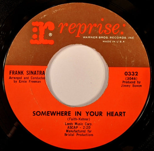 Frank Sinatra Groovy Coaster - Somewhere In Your Heart