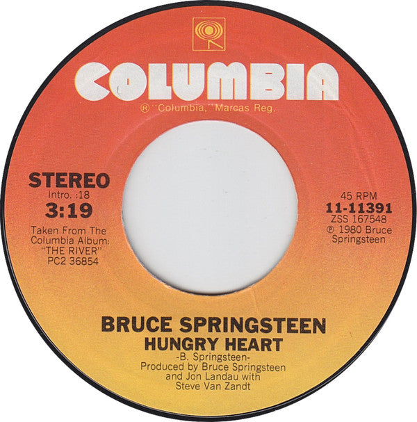 Bruce Springsteen Groovy 45 Coaster - Hungry Heart