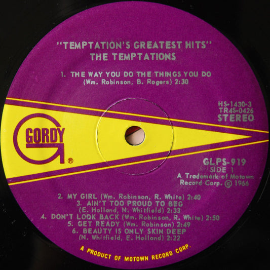 The Temptations Groovy Coaster - The Temptations Greatest Hits