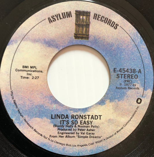 Linda Ronstadt Groovy 45 Coaster - It's So Easy