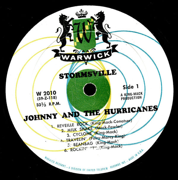 Johnny And The Hurricanes Groovy lp Coaster - Stormsville