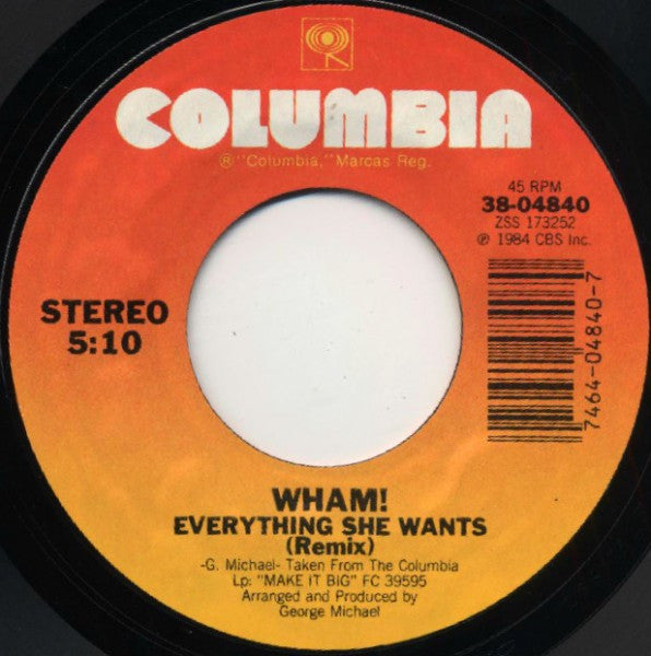 Wham! Groovy Coaster - Everything She Wants