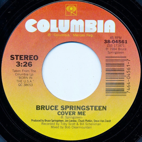 Bruce Springsteen Groovy 45 Coaster - Cover Me