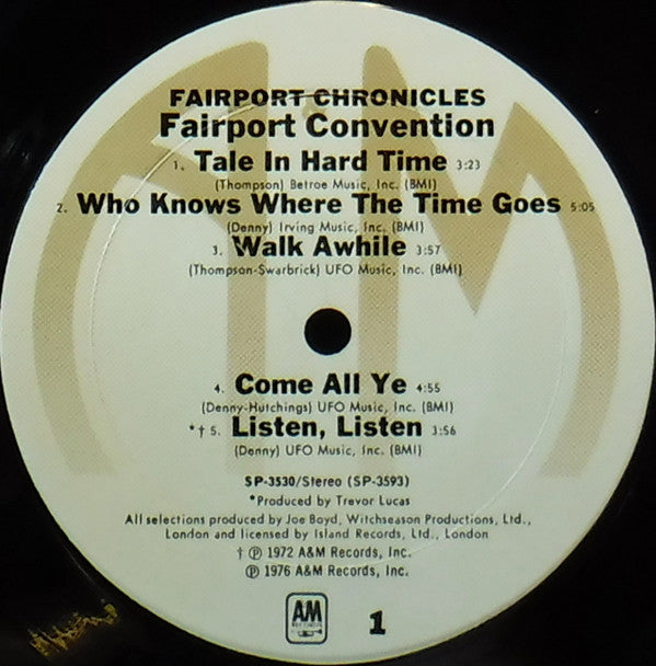 Fairport Convention Groovy lp Coaster - Fairport Chronicles