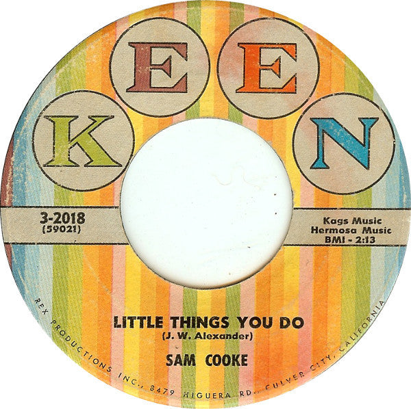 Sam Cooke Groovy 45 Coaster - Little Things You Do