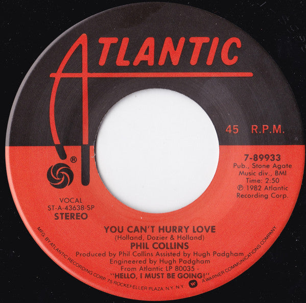 Phil Collins Groovy 45 Coaster - You Can't Hurry Love