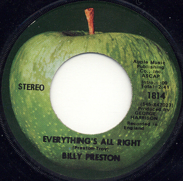 Billy Preston Groovy Coaster - Everything's All Right