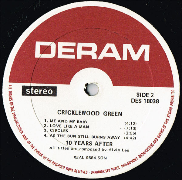 Ten Years After Groovy Coaster - Cricklewood Green
