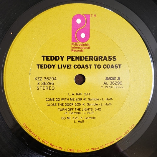 Teddy Pendergrass Groovy Coaster - Live! Coast To Coast