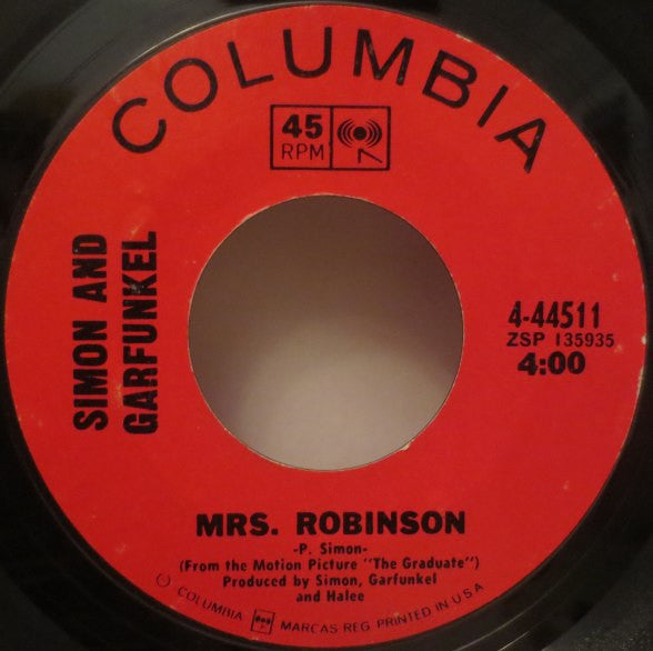 Simon & Garfunkel Groovy Coaster - Mrs. Robinson