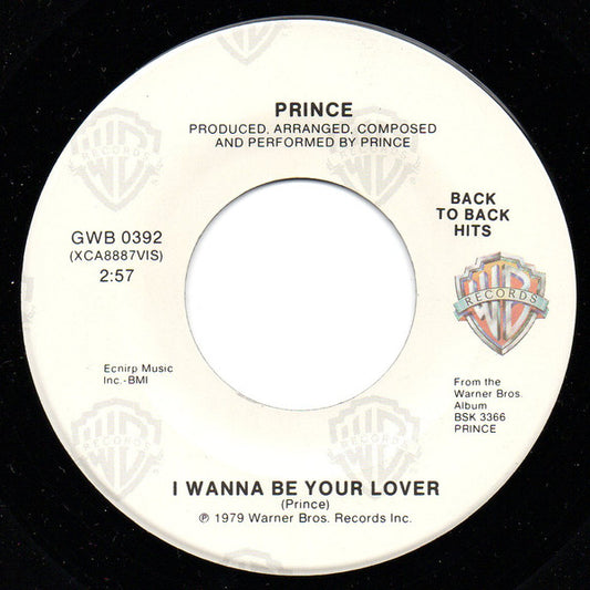 Prince Groovy Coaster - I Wanna Be Your Lover / Why You Wanna Treat Me So Bad