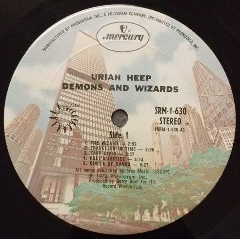 Uriah Heep Groovy Coaster - Demons And Wizards (Side 1)