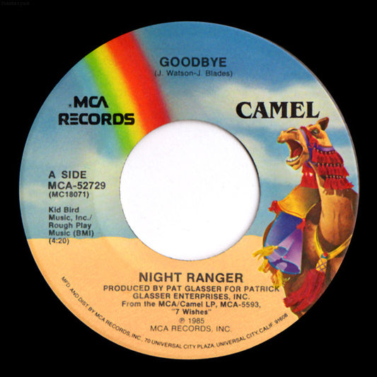 Night Ranger Groovy 45 Coaster - Goodbye / Seven Wishes