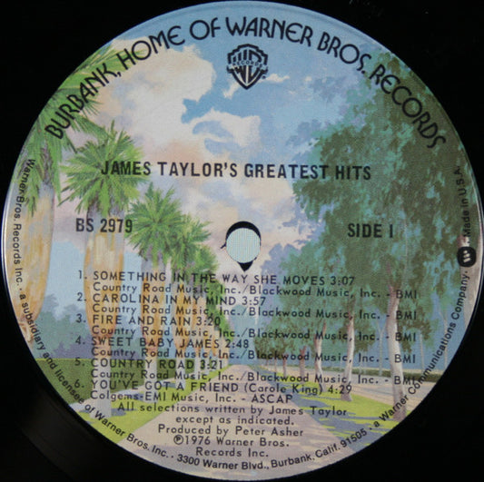 James Taylor Groovy Coaster - James Taylor's Greatest Hits (Side 1)