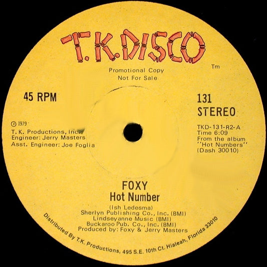 Foxy Groovy Coaster - Hot Number