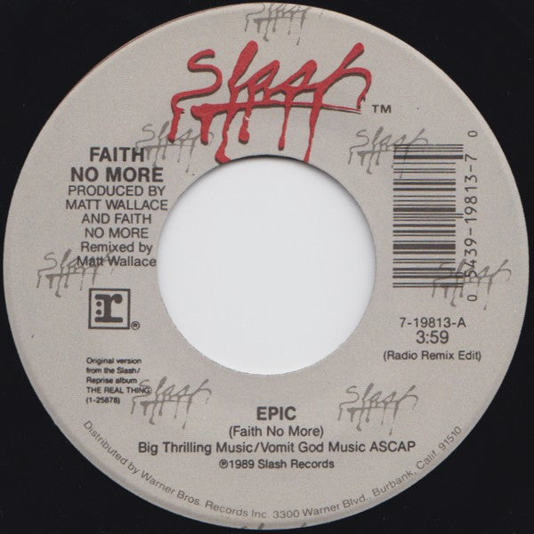 Faith No More Groovy 45 Coaster - Epic