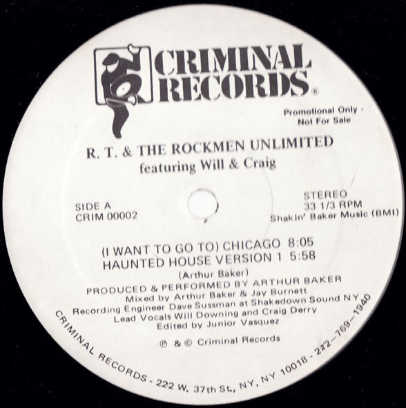 R.T. & The Rockmen Unlimited Groovy Coaster - (I Want To Go To) Chicago