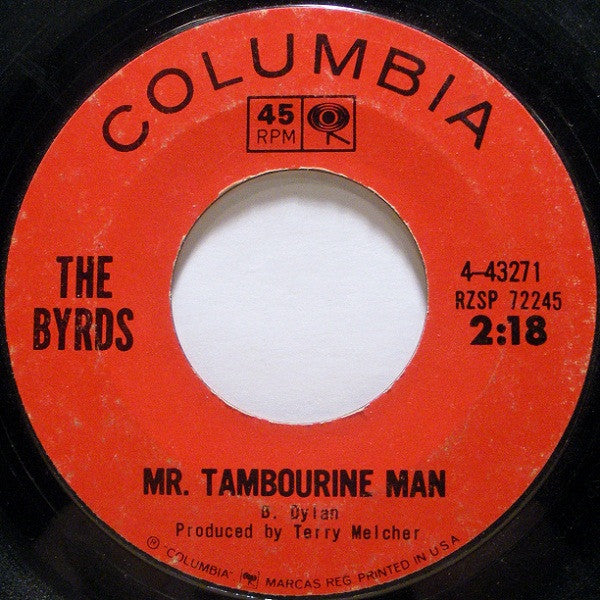 The Byrds Groovy 45 Coaster - Mr. Tambourine Man