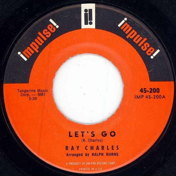 Ray Charles Groovy 45 Coaster - Let's Go