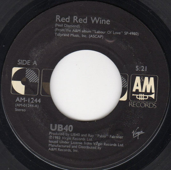 UB40 Groovy 45 Coaster - Red Red Wine