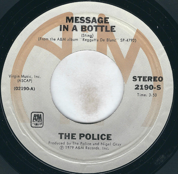 The Police Groovy Coaster - Message In A Bottle