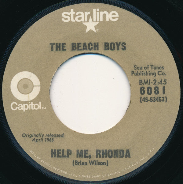 The Beach Boys Groovy 45 Coaster - Help Me, Rhonda / Do You Wanna Dance